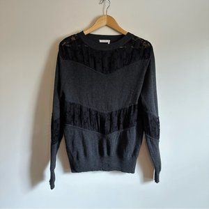 See By Chloe Wool Lace Sweater